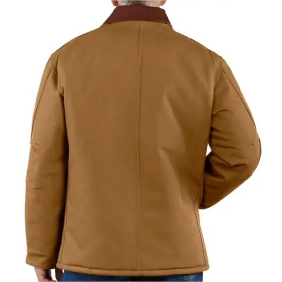 Carhartt Arctic Weight Duck Coat with Quilted Lining Corduroy Collar LG 44 - Picture 2 of 16